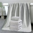 thumbnail image 6 of 2PCS Bath Towel Set, InsCrazy Bath Towels 100% Cotton Towels Bathing Thickened Quick Drying Large Towel Washcloth Water Absorbent Oversized Soft Bathroom Towels 55 X 28Inches, 6 of 7