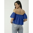 thumbnail image 2 of Moomaya Cotton Printed Off-Shoulder Top, Summer Wear Crop Top For Women, 2 of 8