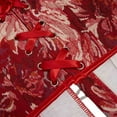 thumbnail image 7 of Vintage Push Up Corsets Womens Overbust Renaissance Floral Corset Tops Party Waist Cincher Fish Bones Bustier Red, M, 7 of 7