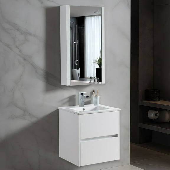 Valencia 20" w/ Medicine Cabinet (Glossy White)