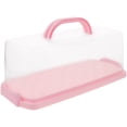 thumbnail image 2 of Gymnture Portable Plastic Bread Storage Box - Rectangular Loaf Keeper Container for Bread, 2 of 10