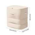 thumbnail image 3 of Up to 50% Off! Boovnll Clothes Storage, 135L Large Capacity Thicken Non-Woven Foldable Storage Bags with Reinforced Handles & Zippers for Clothing, Blanket, Comforters, Storage and Organization, 3 of 5