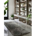 thumbnail image 3 of Loloi Mila Shag Solid Charcoal Area Rug, 3 of 6