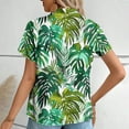 thumbnail image 4 of Blczomt Womens Tops Summer Button Down Shirts Casual Cardigan Hawaiian Plus Size Blouses for Women, 4 of 6