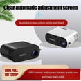 thumbnail image 1 of WiFi Mini Projector Projector Portable Home Theater Sync Screen Supported 1080P Black EU Plug, 1 of 5