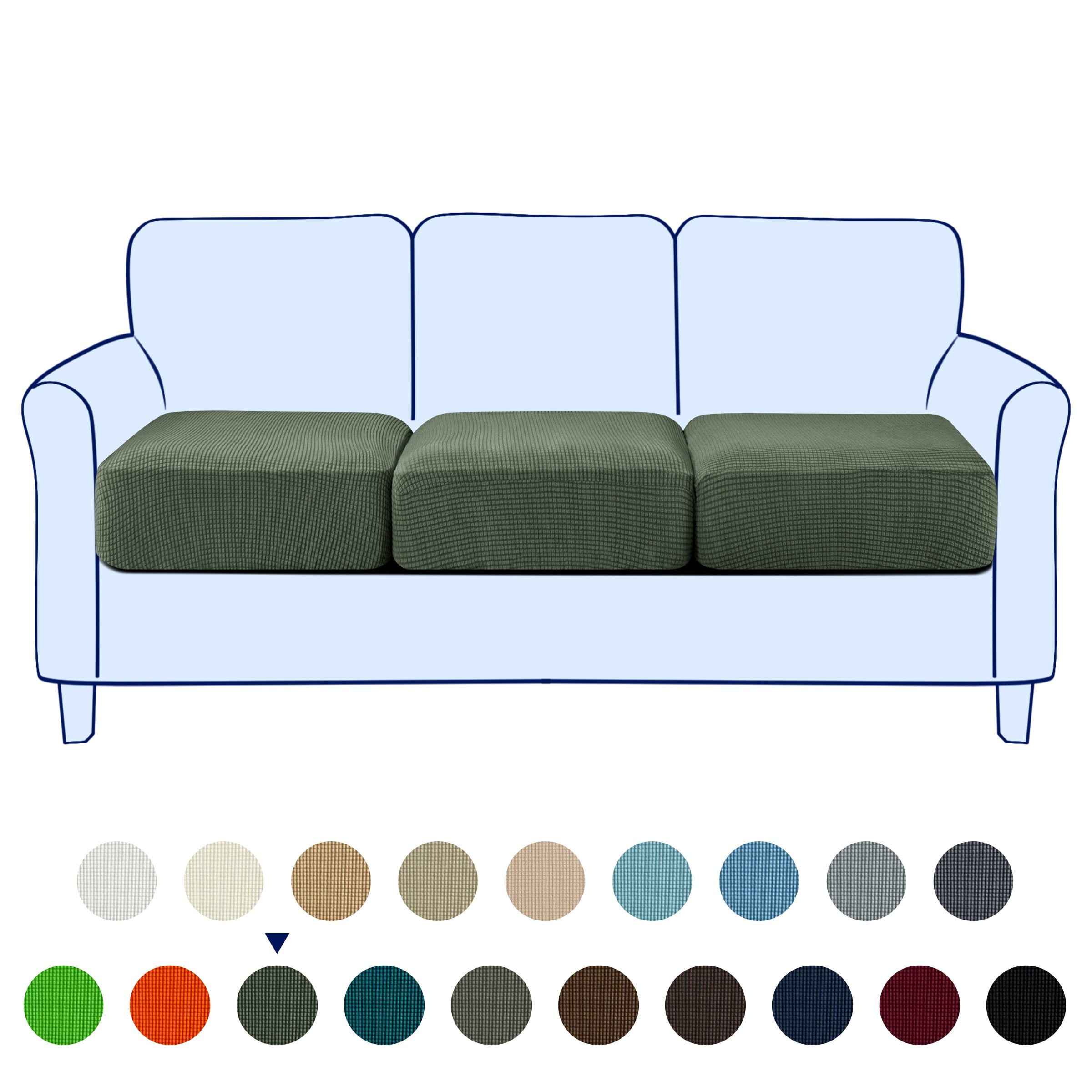 Details about   subrtex Stretch Cushion Cover Leather Couch Cushion  Assorted Sizes Colors 