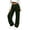 Army Green-01, variant on HADST Women Vertical Ribbed Knit High Waist Wide Leg Pants Drawstring & Decorative Front Buttons Loose Casual Straight Trousers