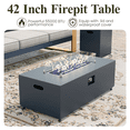 thumbnail image 6 of LayinSun 4 Pieces Aluminum Patio Furniture Set with Fire Pit Table, Oversized Seat with Hight Back, Outdoor Conversation Sets for Porch, Balcony, Deck, 6 of 7