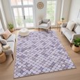 thumbnail image 7 of Addison Rugs Mayfield Premium Machine Washable Transitional Geometric Lavender Rectangle Rug, 3' x 5', 7 of 7