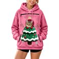 thumbnail image 3 of Christmas Santa Reindeer Pet Pouch Hoodie, Drop Shoulder Carrier Sweatshirt with Side Zip for Festive Xmas Holiday Wear, 3 of 6