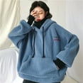 thumbnail image 2 of WENWU Womens Sweatshirt Hoodies Long Sleeve Pullovers for Women Cute Hoodies Blue Sweatshirt Women Fall Outfits Women's Clothing, 2 of 6