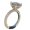 Silver, variant on Walbest Women Luxury Shiny Diamond Ring Square Cubic Zirconia Jewelry Ring Fashion Exquisite Finger Ring for Wedding Engagement