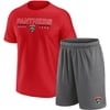 Men's Fanatics Branded Red/Gray Florida Panthers Team Raglan T-Shirt and Shorts Set