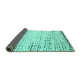 thumbnail image 2 of Ahgly Company Indoor Square Solid Turquoise Blue Modern Area Rugs, 3' Square, 2 of 4