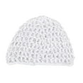 thumbnail image 4 of GUOOL Mesh Crochet Hair Net Curls Hair Wrap Lightweight Soft Elastic Crocheted Cap White, 4 of 9