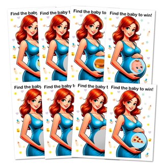 3 Sets Baby Shower Games & Activities - Funny Bridal Shower Games, Prizes For Wedding & Bachelorette