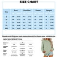 thumbnail image 3 of Oversized Sweatshirt For Women Crewneck Long Sleeve Fleece Lined Pullover Tops Fall Outfits Winter Clothes 2026 Loose Fit Pullover Tops Mint Green 2XL, 3 of 5