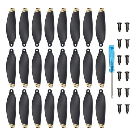 Mini 1 RC Propellers Blades Props Black Golden with Screwdriver/Screw  for Mini 1 Drone  Quadcopter  Pack of 24