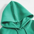 thumbnail image 3 of Rbaofujie Chandails d'Automne pour Femmes Chandail à Capuche à Cordon Mode à Manches Longues Imprimé Haut à Capuche Coa Vert Chandails à Capuche pour Femmes, 3 of 5