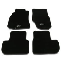 NRG Innovations NRG-FMR-600-LOGO NRG Innovations FMR -600 For 2003 to 2007 Infiniti G35 Coupe 4Pcs Floor Mats Pads Carpet (Front Rear) 04 05 06