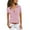 Pink-14, variant on Mittory Women's Short Sleeve Button Front Shirts Casual Loose Fit Lapel Collar Blouse Tops
