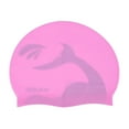 thumbnail image 6 of Unique Bargains 1 Pc Waterproof Whale Tail Pattern Swim Cap Pink Blue, 6 of 6