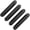 Oval black, variant on LAIQIEN 4pack Smooth Door Pull Handles No Screw Mounting Aluminum Modern Handles