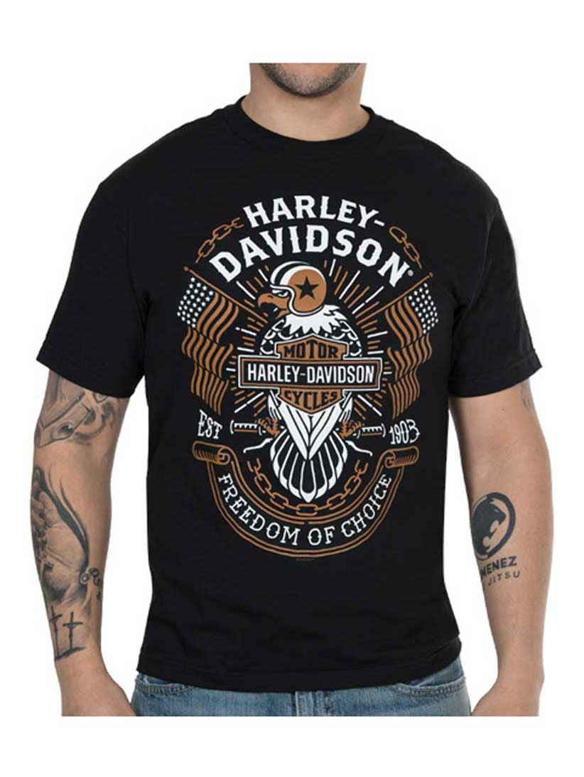 Harley-Davidson Men's Freedom of Choice Short Sleeve Crew T-Shirt ...