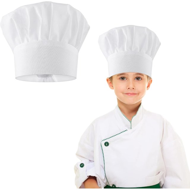 High - quality Chef Hat for Kids Chef Toques Kitchen Chef Caps for Cooking, Baking, Part Favors, Home Kitchen, School, and Restaurant White providing excellent performance