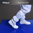 thumbnail image 3 of AAwipes 150 Sheets 18" x 36" Adhesive Mats (Blue Sticky Mats, Case of 5 Packs, 30 Sheets/Packs) Cleanroom Sticky Floor Mats Peel Off for Construction, Hospital, Labs - Remove Traffic-Borne Dust & Dirt, 3 of 10