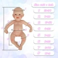 thumbnail image 4 of Muñeca Reborn YaluoQian de silicona 1:1 realista con ropa, 4 of 6