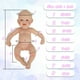 thumbnail image 4 of Muñeca Reborn YaluoQian de silicona 1:1 realista con ropa, 4 of 6