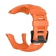 thumbnail image 3 of 2 Pack Strap Compatible with Suunto Ambit 1/2/3 Soft Silicone Adjustable Replacement Watch Band Wristband, Black + Orange, 3 of 3