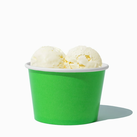 UNIQ 8 oz Green Ice Cream Cups - 1000/Case