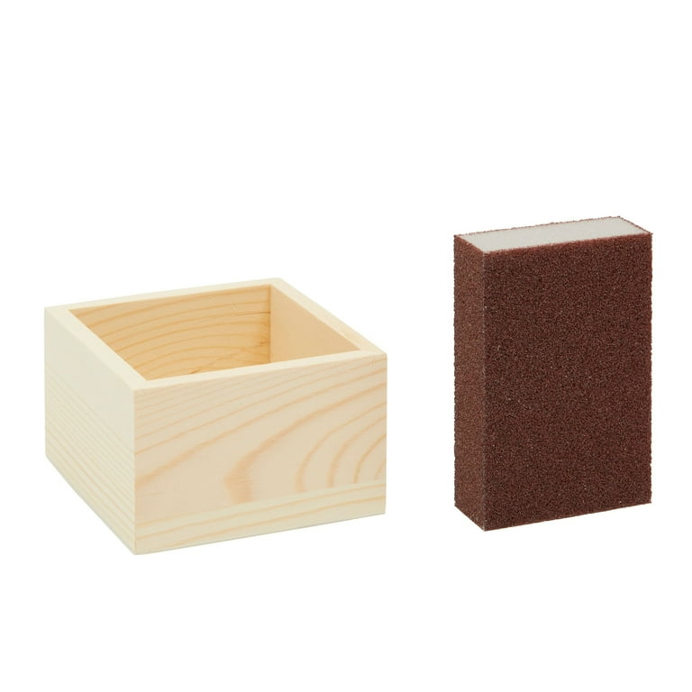 Small wooden box without lid outlet