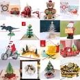 thumbnail image 4 of Tarjetas de Navidad 3D Pop-UP, tarjeta de invitaciones de felicitación de Santa, fiesta de niños, regalos de Año Nuevo, tarjeta de agradecimiento, regalo de aniversario, postal, 4 of 5