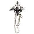 thumbnail image 1 of Negro gótico punk acrílico ángel broche de de imitación cadena borla broche broche de pecho Pin Hugo Ramo Broche, 1 of 6