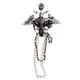thumbnail image 1 of Negro gótico punk acrílico ángel broche de de imitación cadena borla broche broche de pecho Pin Hugo Ramo Broche, 1 of 6
