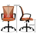 thumbnail image 6 of Mesh Office Chairs with Wheels, Home Offices Desk Chairs Comfy, Computer Chair, Rolling Chair, Adjustable Chair, Suitable for Office,Home, Bedroom, Study, Orange, 6 of 7