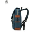thumbnail image 3 of Luxtrada Vintage Laptop Backpack for Women Men, School College Backpack Travel Backpack with USB Charging Port Fashion Backpack (Dark Blue), 3 of 8