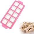 thumbnail image 1 of Ravioli Maker Mold-Bandeja de ravioli de plástico-Molde compatible con 10 ravioles cuadrados, cortador de ravioles, prensa de ravioles, sello de ravioli Afortunado Sencillez, 1 of 5