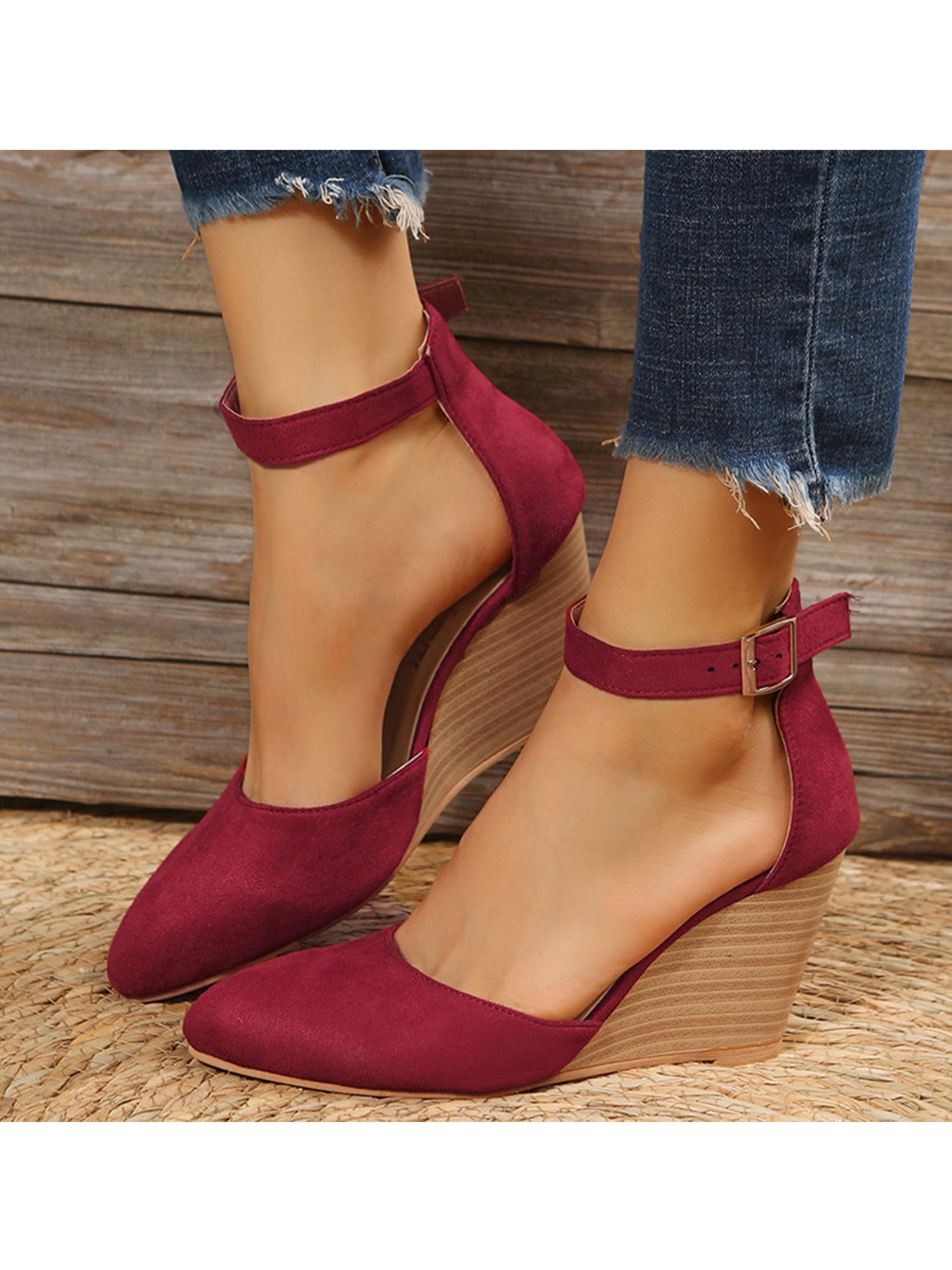 Ladies Comfortable Casual Sandals Fashion Wedge Heels Simple And Cool Work  Shoes | Fruugo QA