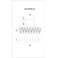 thumbnail image 2 of CWI Lighting Phraya 24 Light Up Contemporary Metal Chandelier in Light Brown, 2 of 3