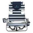thumbnail image 2 of Ostrich la Chaise de Plage Portable de Luxe pour Randonneur avec Sac Isotherme, Rayure Bleue, 2 of 12