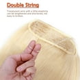 thumbnail image 4 of SEGO Thick Hidden Wire in Hair Extensions 100% Remy Human Hair Extensions with Invisible Band Translucent Fish Line Hairpiece Without Clip, 4 of 7