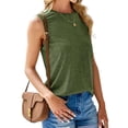 thumbnail image 4 of Colisha Summer Sleeveless T Shirts for Women Casual Plain Tank Tops Fashion Loose Baggy T-shirt Ladies Women Round Neck Tunic Blouse Tee, 4 of 6