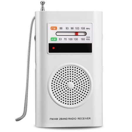 AM FM Radio, Battery Operated Radio, Portable Pocket Radio with Best Reception for Indoor/Outdoor Use, Transistor Radio with Headphone Jack, by MIKA (Best Reception Pocket Am Fm Radio)