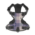thumbnail image 4 of Bingfone Purple Floral Gingham Check Plaid No Pull Dog Vest Harness For Small Medium Large Dogs Strap For Puppy Walking,Training,Dog Harness-Large, 4 of 9