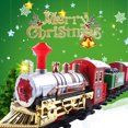 thumbnail image 2 of Muyoka Juguete de tren eléctrico navideño, vagón de riel eléctrico, juego de juguete de tren a batería, carro eléctrico para niños Muyoka Hogar, 2 of 7