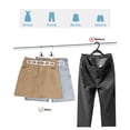 thumbnail image 3 of Perchas de plástico AMKUFO para pantalones, 20 unidades, para mujeres y hombres, color blanco, 3 of 8